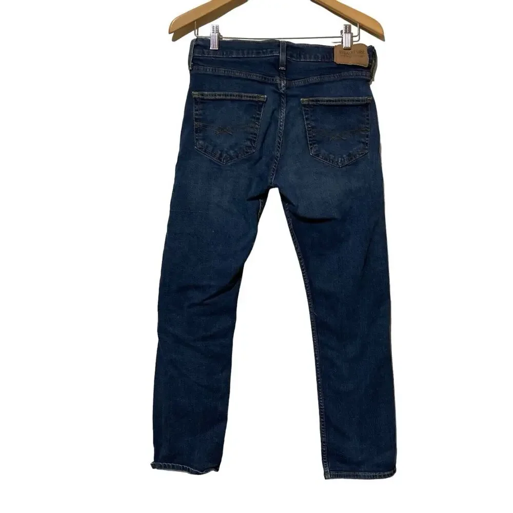 Levi's Signature S51 Men's Size 30x27‎ Blue Straight Dark Wash Stretch Jeans